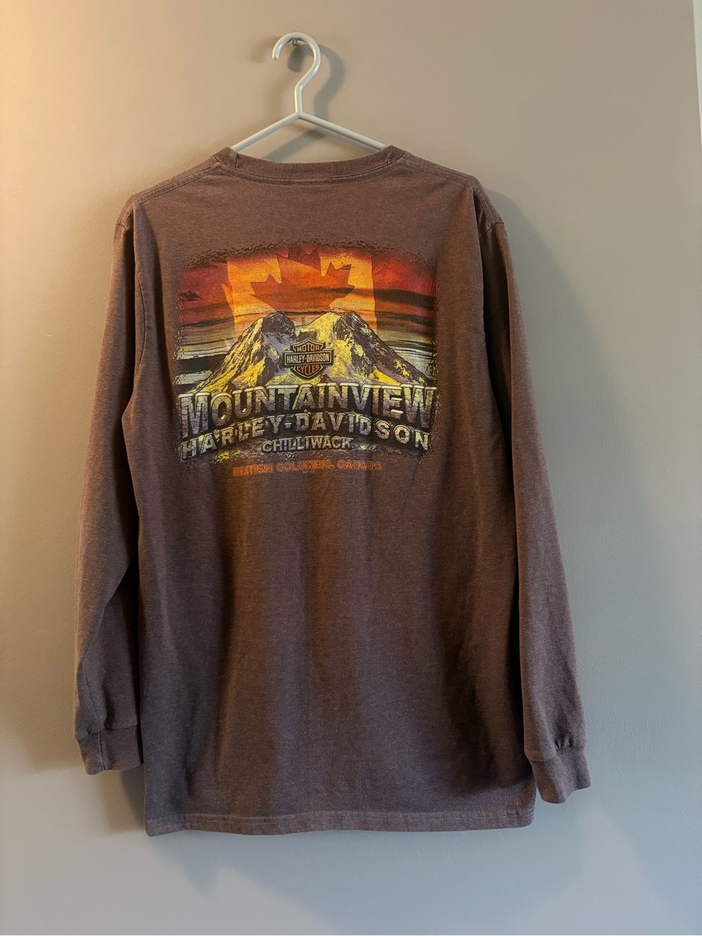 2007 Harley-Davidson Men's Mountainview Long Sleeve made in USA
